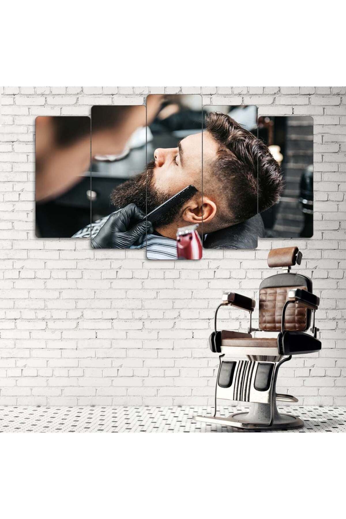 Stil Sahibi Kesim - 5 Parçalı Berber Tablo