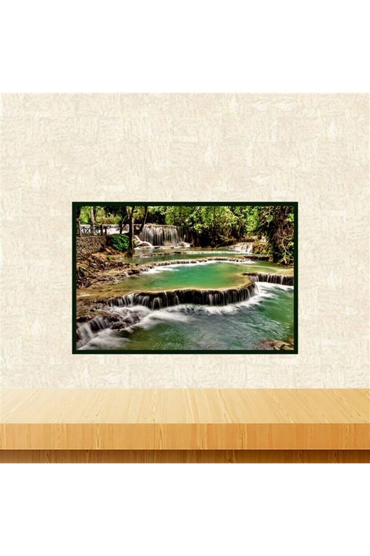 Akarsu Tasarımlı 20-30 Cm Retro Ahşap Tablo Tkfx5985