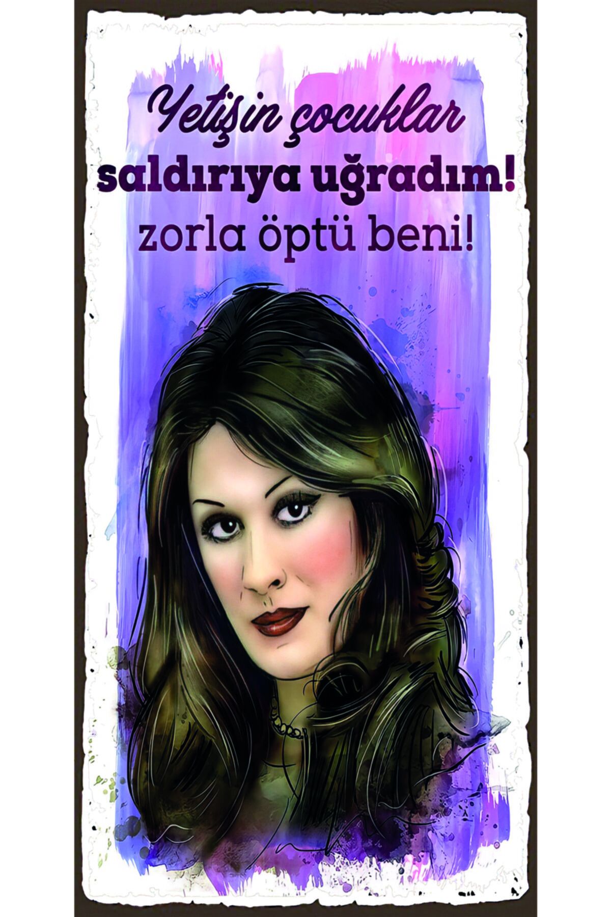 Türk Sineması Yeşilçam Özel Kolleksiyonu Tasarım Ahşap Poster