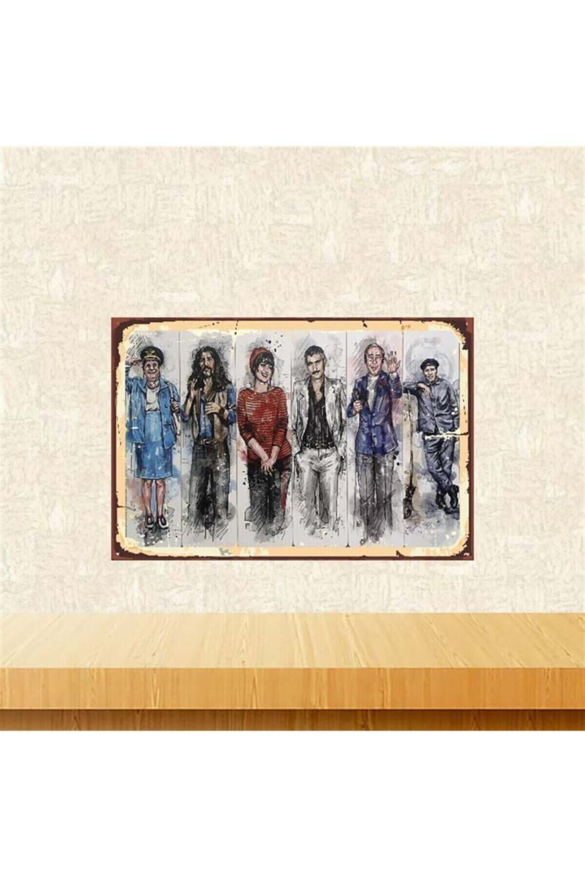 Unutulmayan Yıldızlar Retro Ahşap Poster