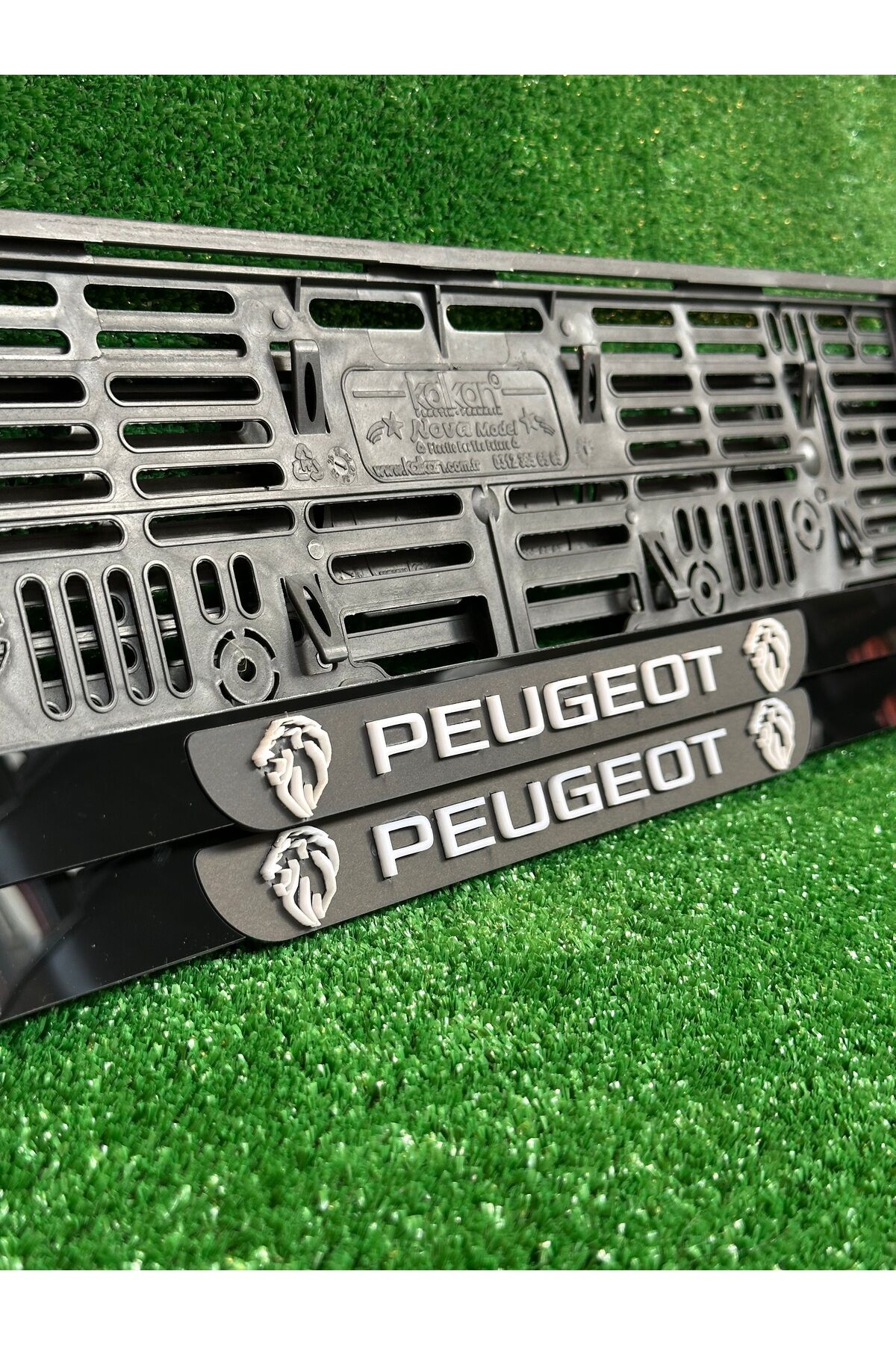 Pleksi Otomobil Plakalık Ahenk Model Peugeot Logolu