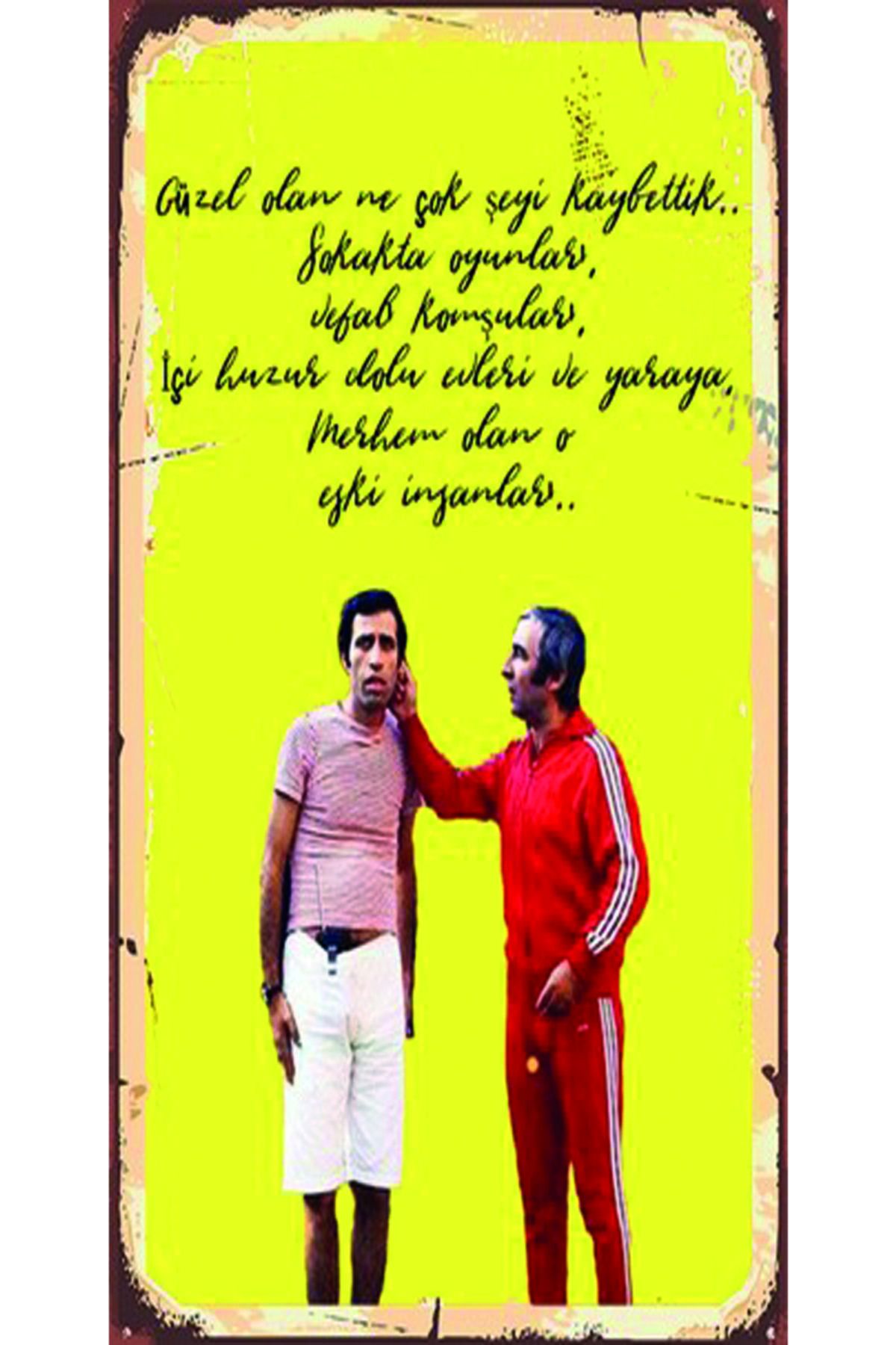 Türk Sineması Yeşilçam Özel Kolleksiyonu Tasarım Ahşap Poster