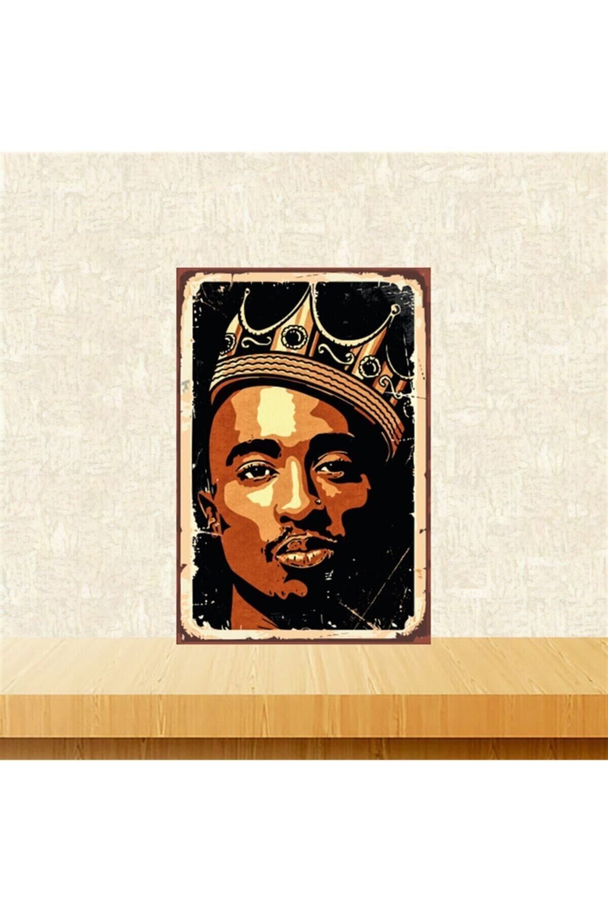 Tupac 20-30 Cm Retro Ahşap Tablo Tkfx4838
