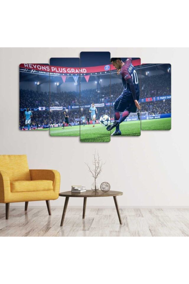Neymar Jr - 5 Parçalı Tablo