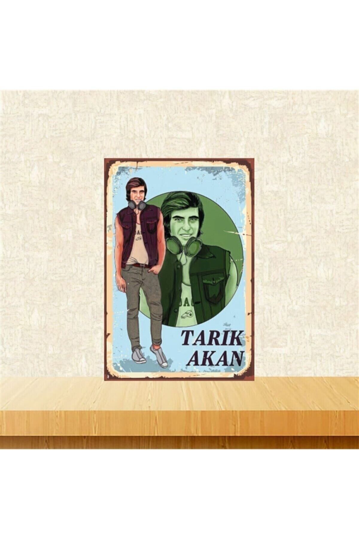 Tarık Akan 20-30 Cm Retro Ahşap Tablo Tkfx4908