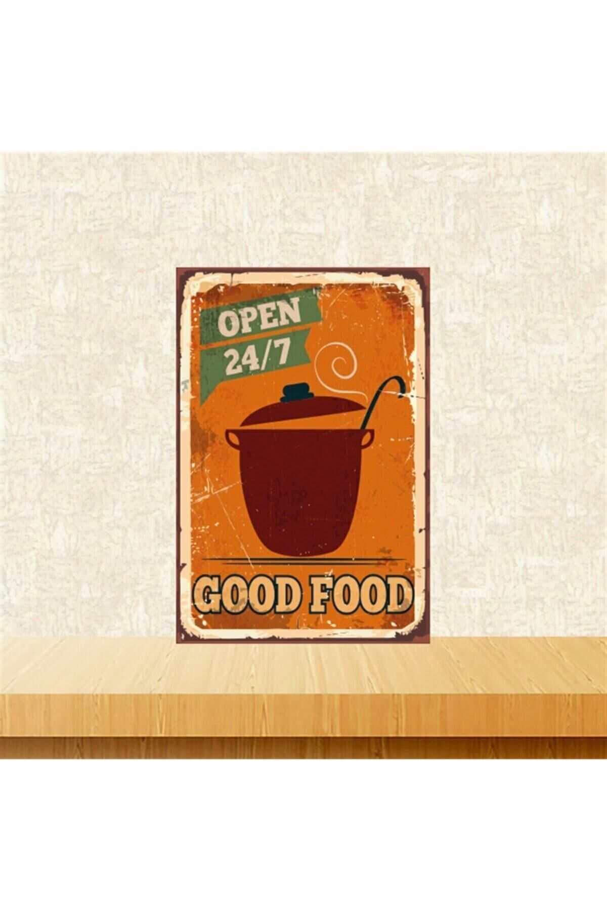 Good Food 20-30 Cm Retro Ahşap Tablo Tkfx5325