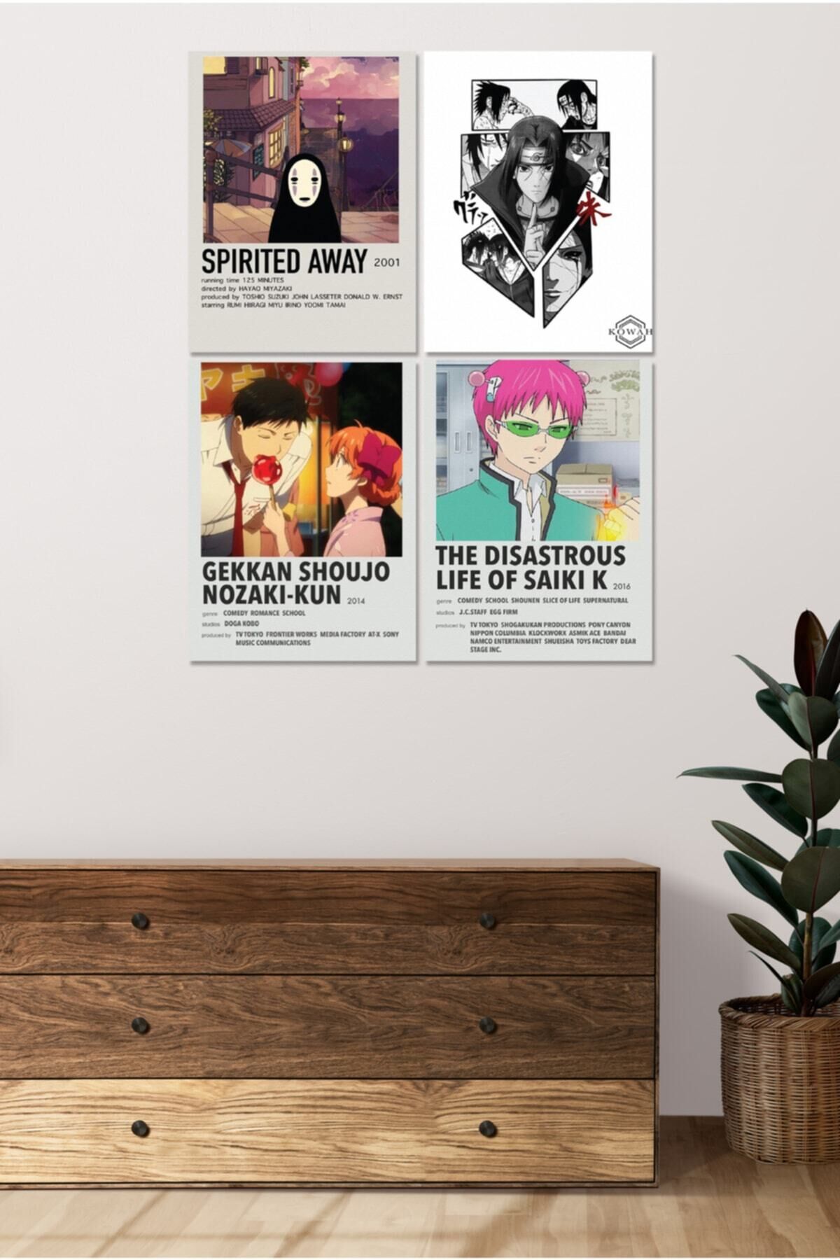 4 Parçalı Çerçeve Görünümlü Mdf Tablo Seti Dnu010