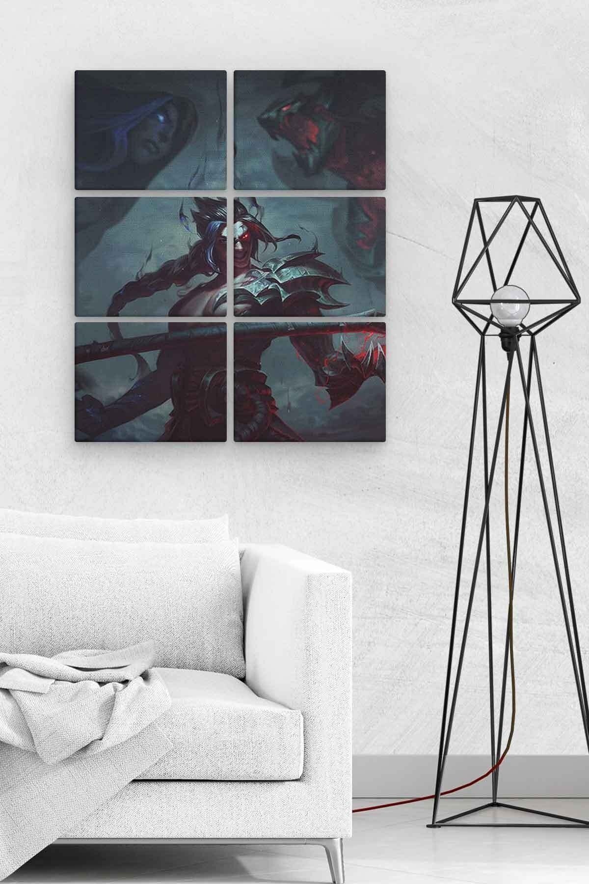 Lol Jungle 6 Parça Ahşap Mdf Tablo