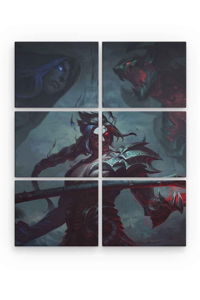 Lol Jungle 6 Parça Ahşap Mdf Tablo