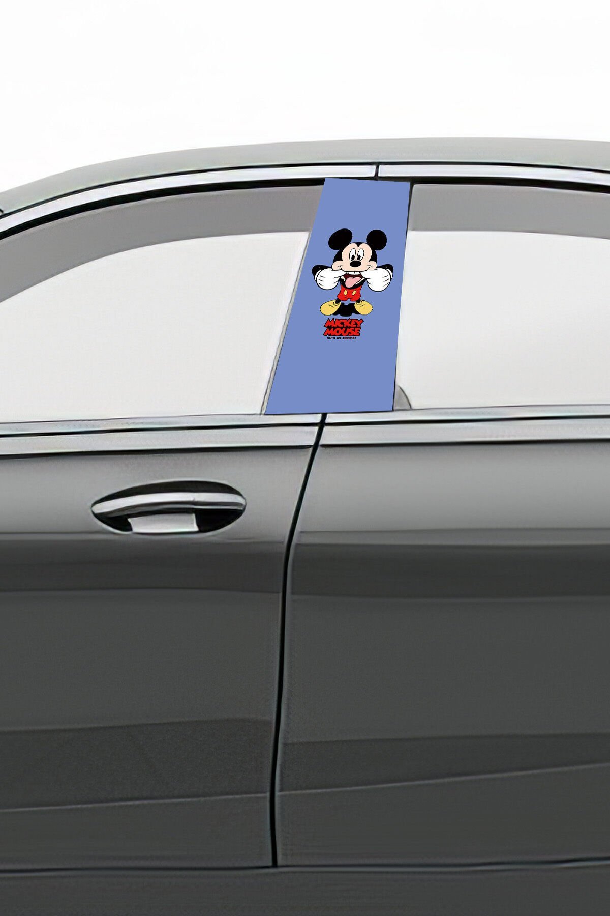 Araç Kapı Direk Kaplama Folyosu Desenli (Sağ Sol Takım) Uyumlu (2 Adet) - 22x50 cm