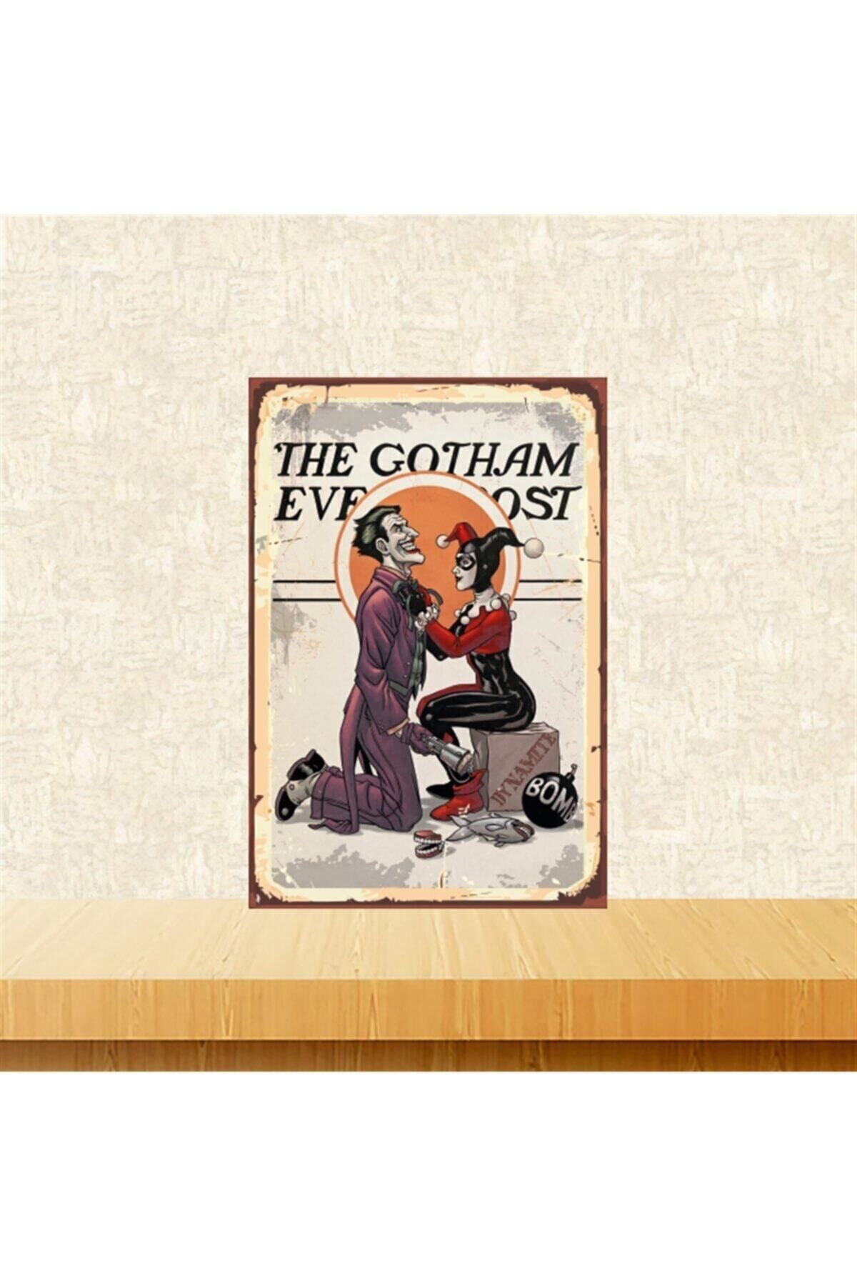 The Gotham 20-30 Cm Retro Ahşap Tablo Tkfx5261