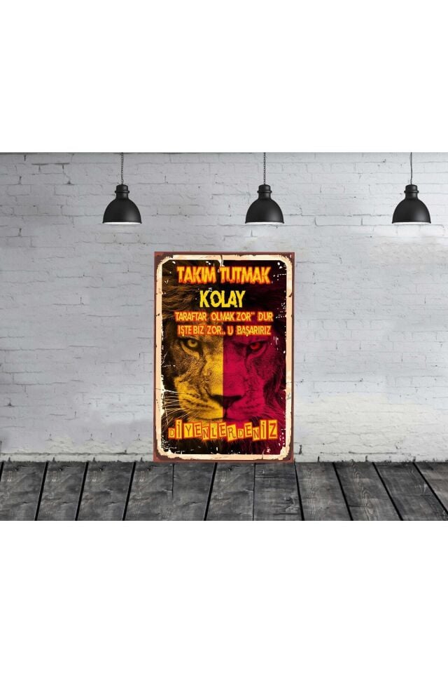 Takım Tutmak Kolay 1 Adet 20 X30 Mdf Tablo