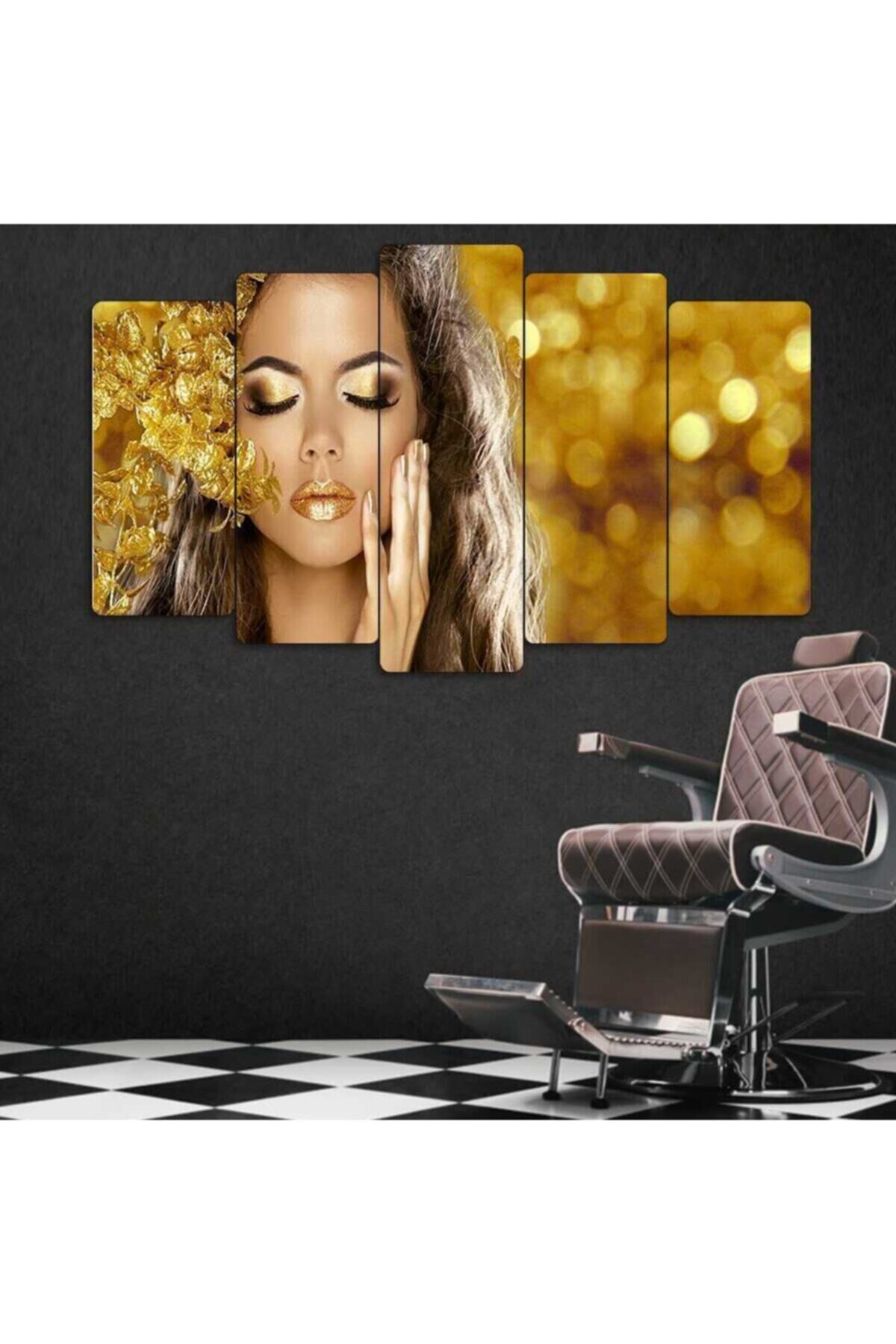 Makyaj, Kuaför - 5 Parçalı Tablo