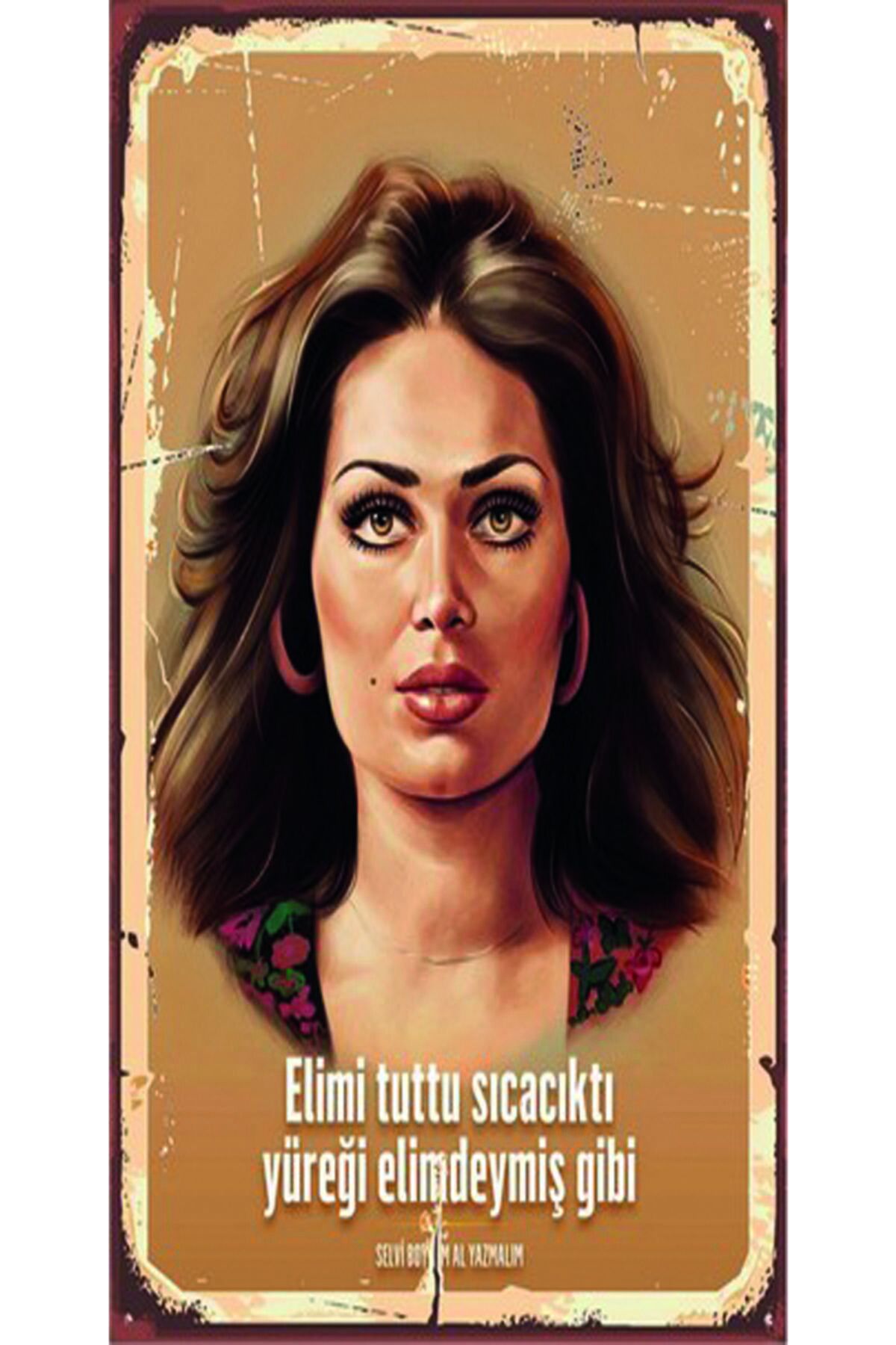 Türk Sineması Yeşilçam Özel Kolleksiyonu Tasarım Ahşap Poster