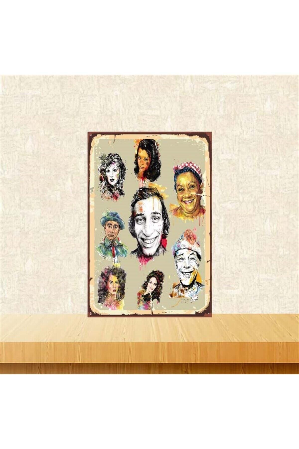 Yeşilçamın Ustaları 20-30 Cm Retro Ahşap Poster