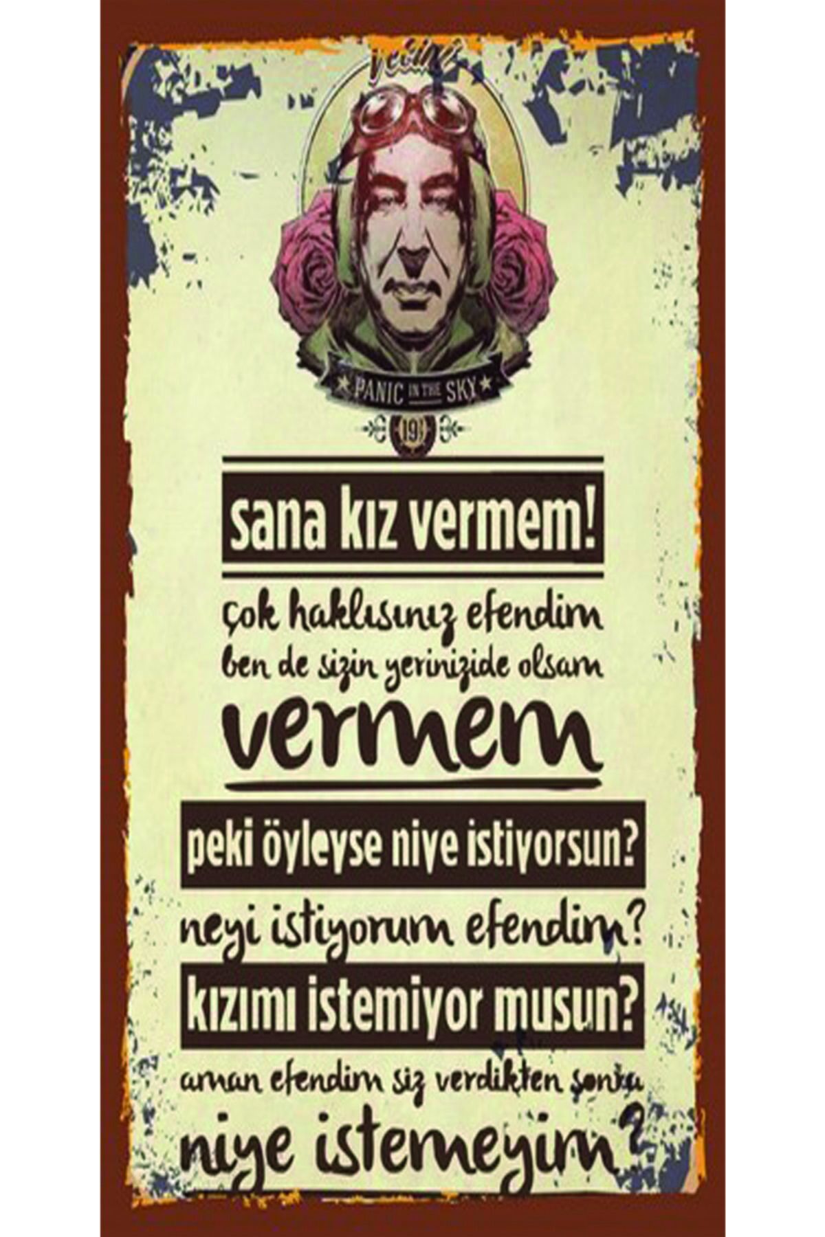 Türk Sineması Yeşilçam Özel Kolleksiyonu Tasarım Ahşap Poster