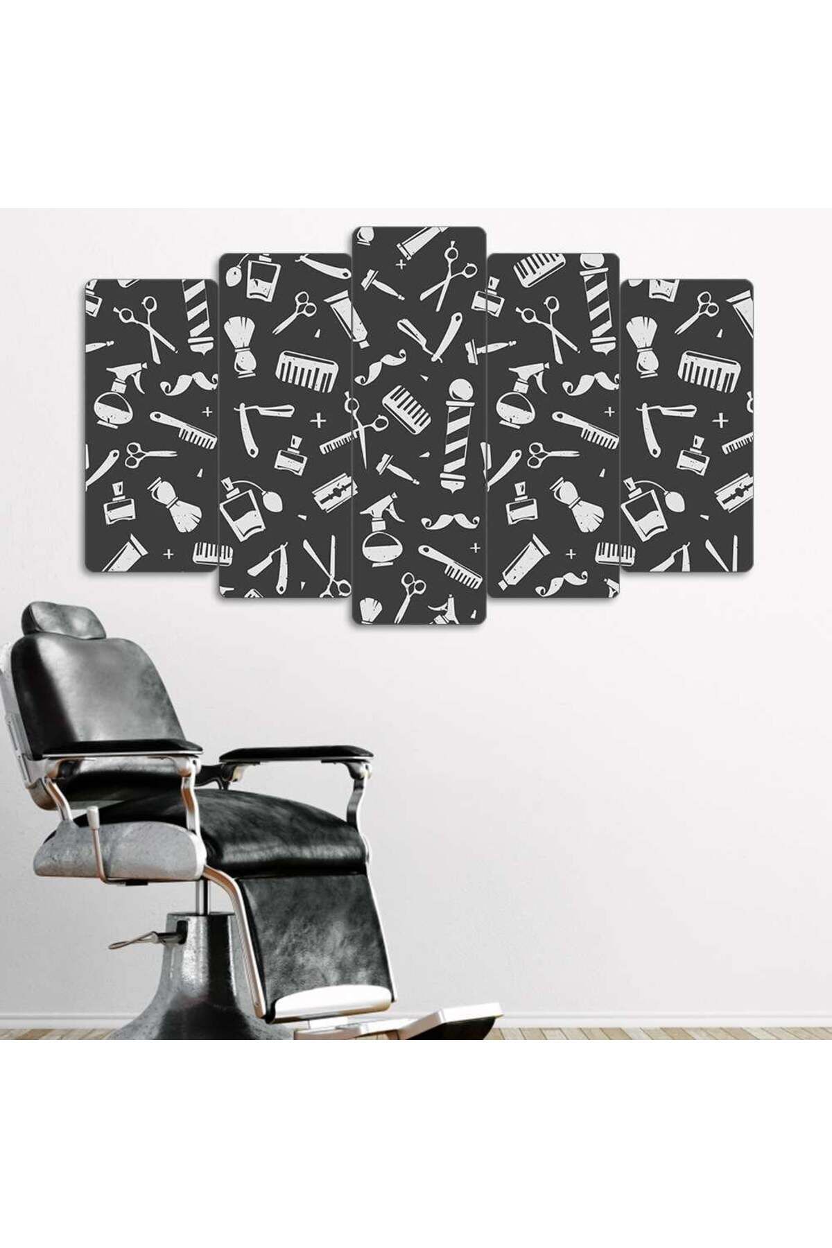 Tıraş Malzemeleri - 5 Parçalı Berber Tablo