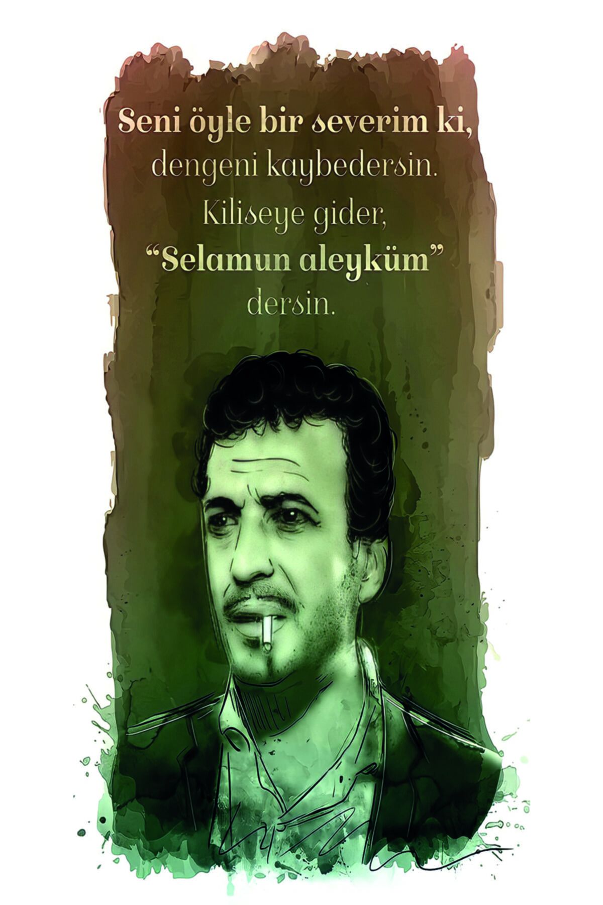 Türk Sineması Yeşilçam Özel Kolleksiyonu Tasarım Ahşap Poster