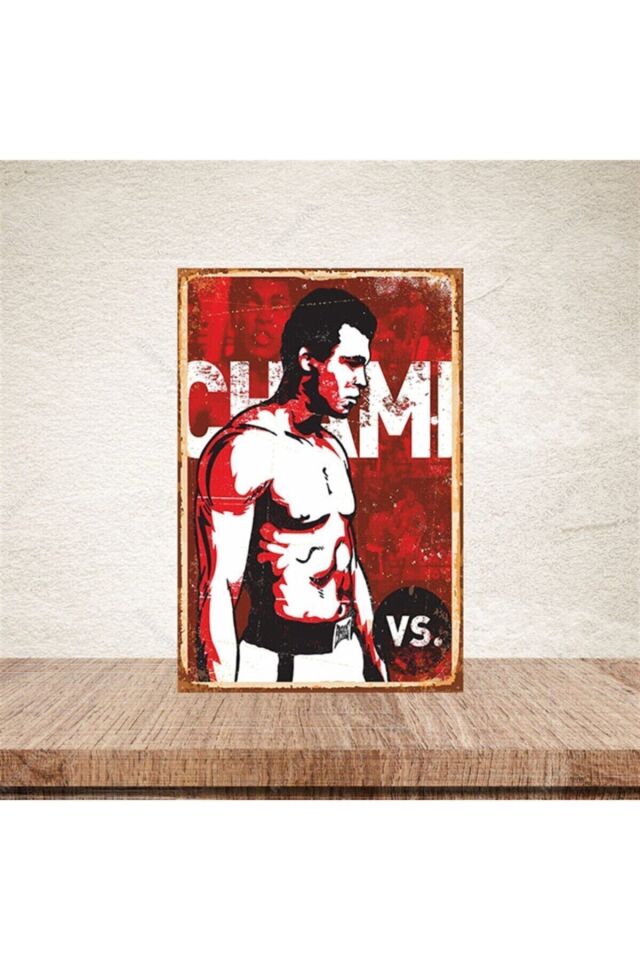 Muhammed Ali 20-30 cm Retro Ahşap Poster