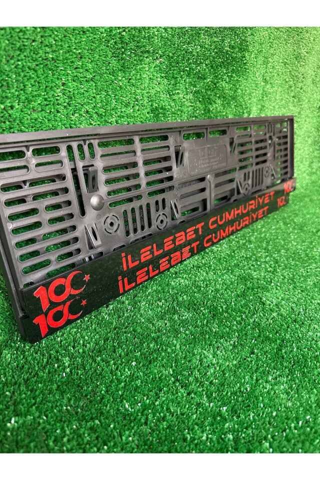 Lüx Pleksi Otomobil Plakalık 100. YIL LOGOLU