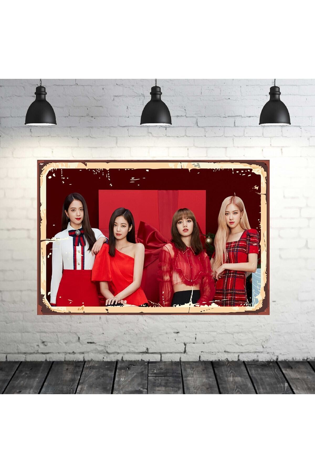 Blackpink Tasarımlı 20x30 Cm Retro Ahşap Tablo