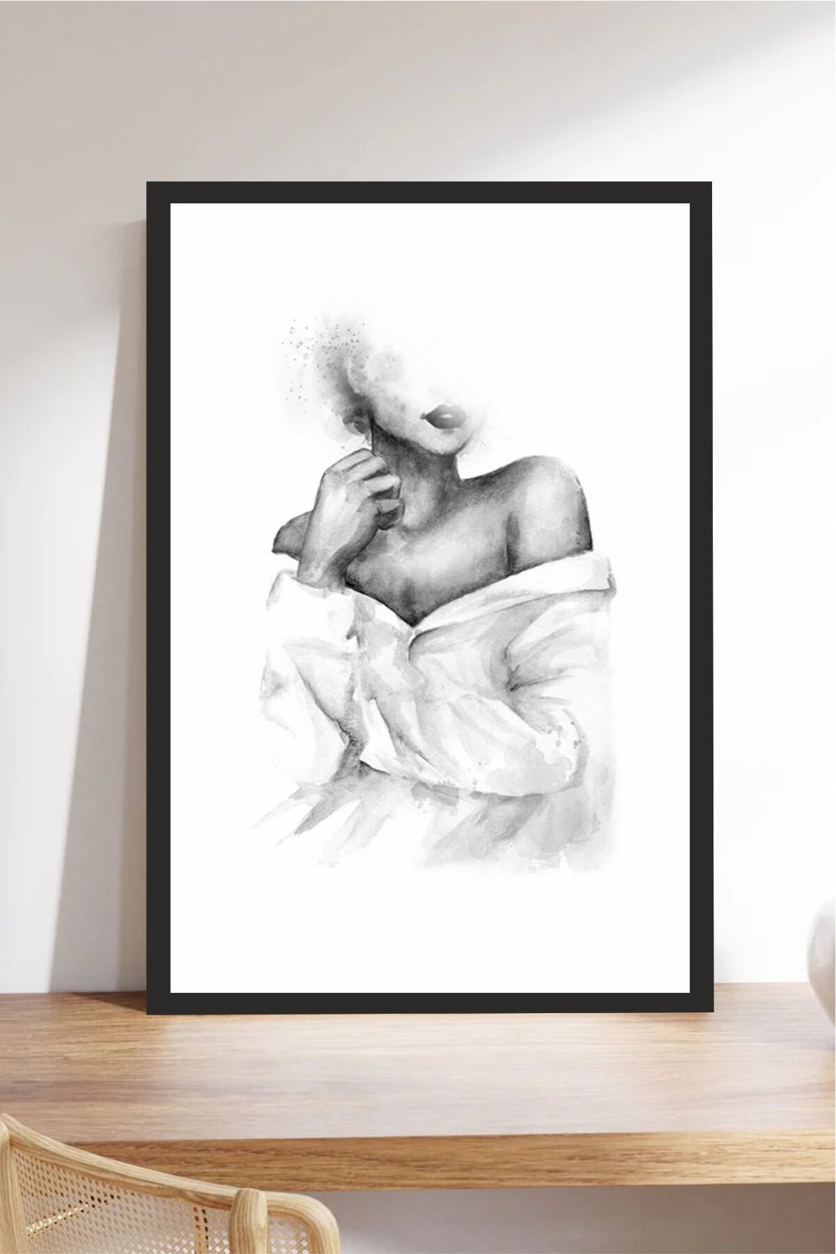 Home Yazılı Ahşap Mdf Çerçeve Görünümlü Mdf Tablo