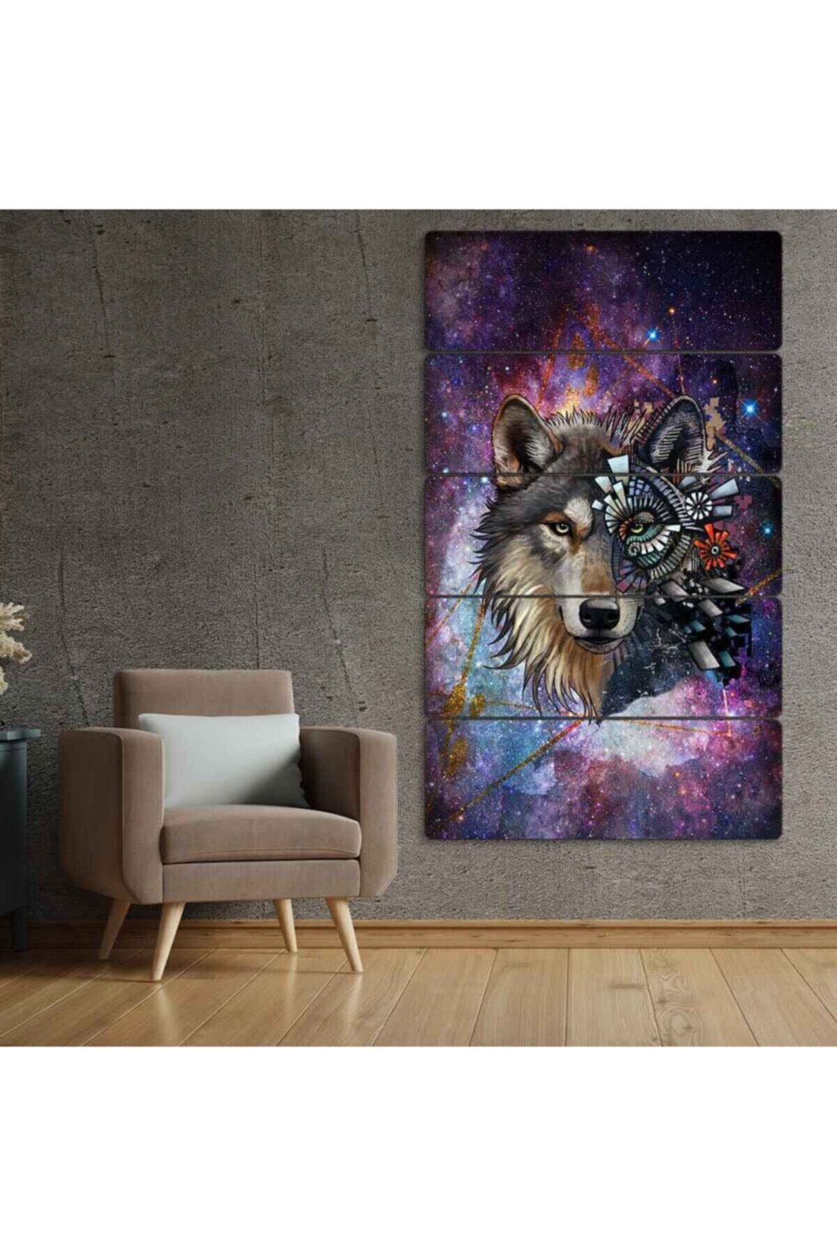 Kurt - 5 Parçalı Tablo