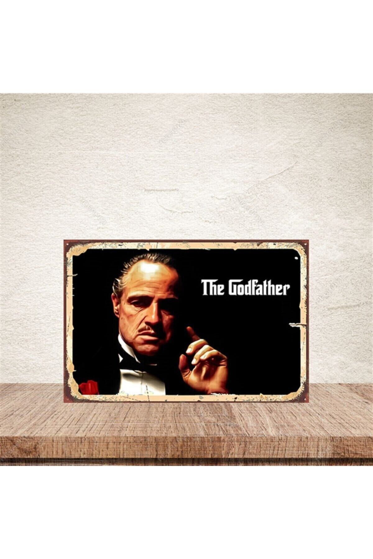 The Godfather Retro Ahşap Poster 20-30 cm