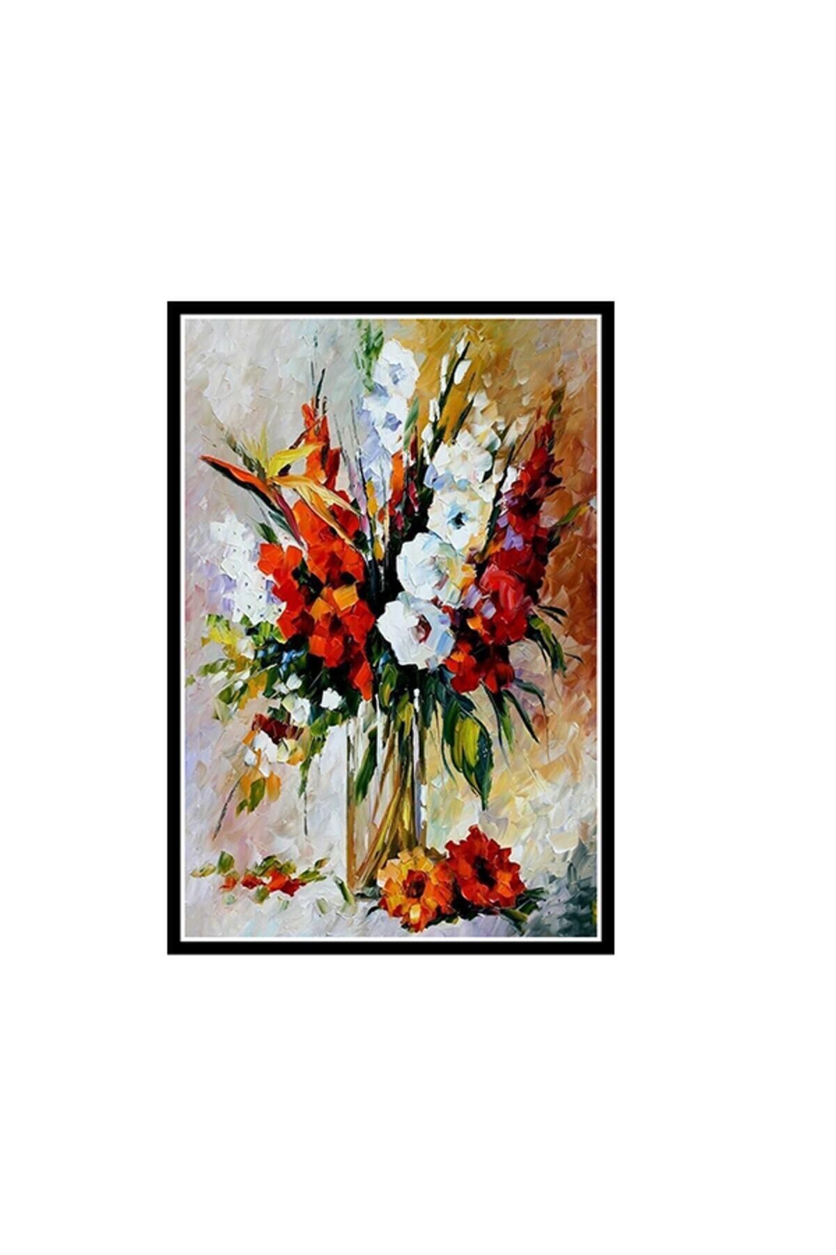 Çiçek Tasarımlı 20x30 Cm Retro Ahşap Poster