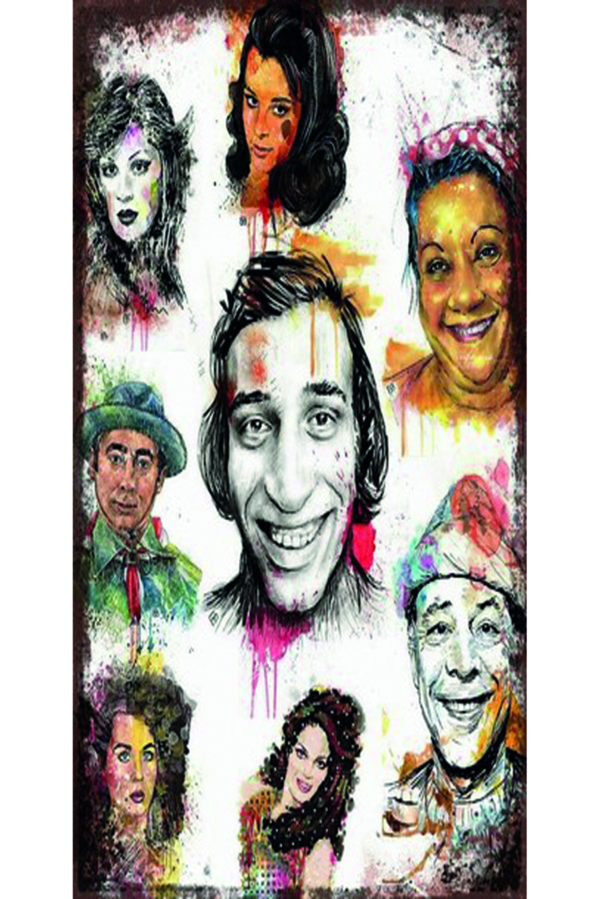 Türk Sineması Yeşilçam Özel Kolleksiyonu Tasarım Ahşap Poster