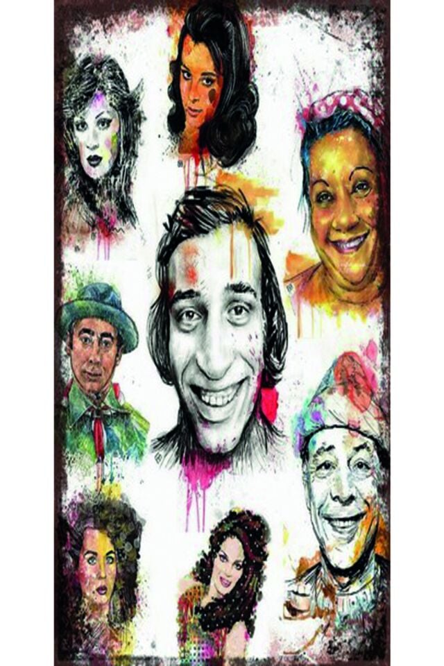 Türk Sineması Yeşilçam Özel Kolleksiyonu Tasarım Ahşap Poster