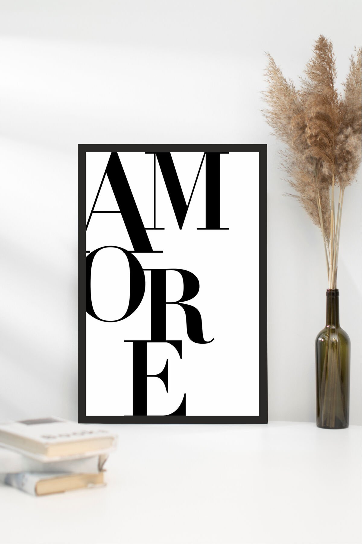 Home Yazılı Ahşap Mdf Çerçeve Görünümlü Mdf Tablo