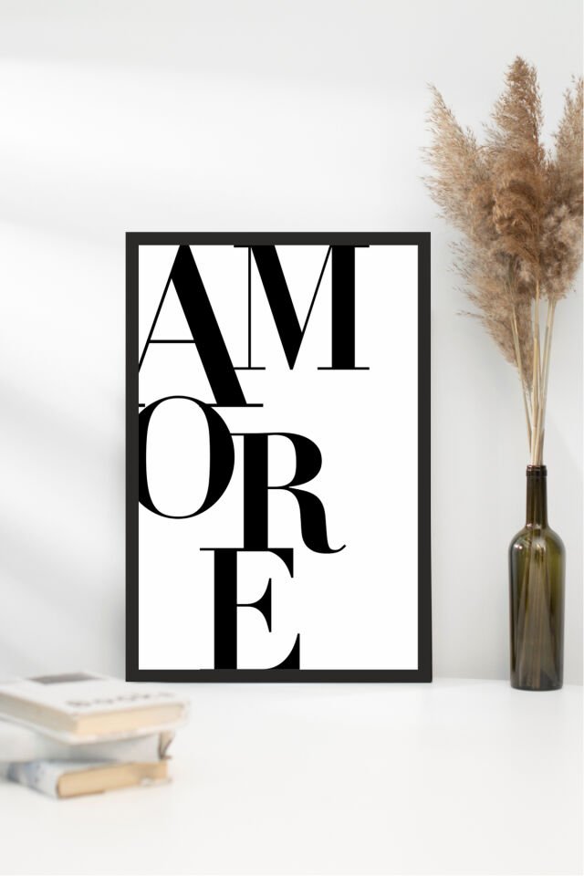 Home Yazılı Ahşap Mdf Çerçeve Görünümlü Mdf Tablo