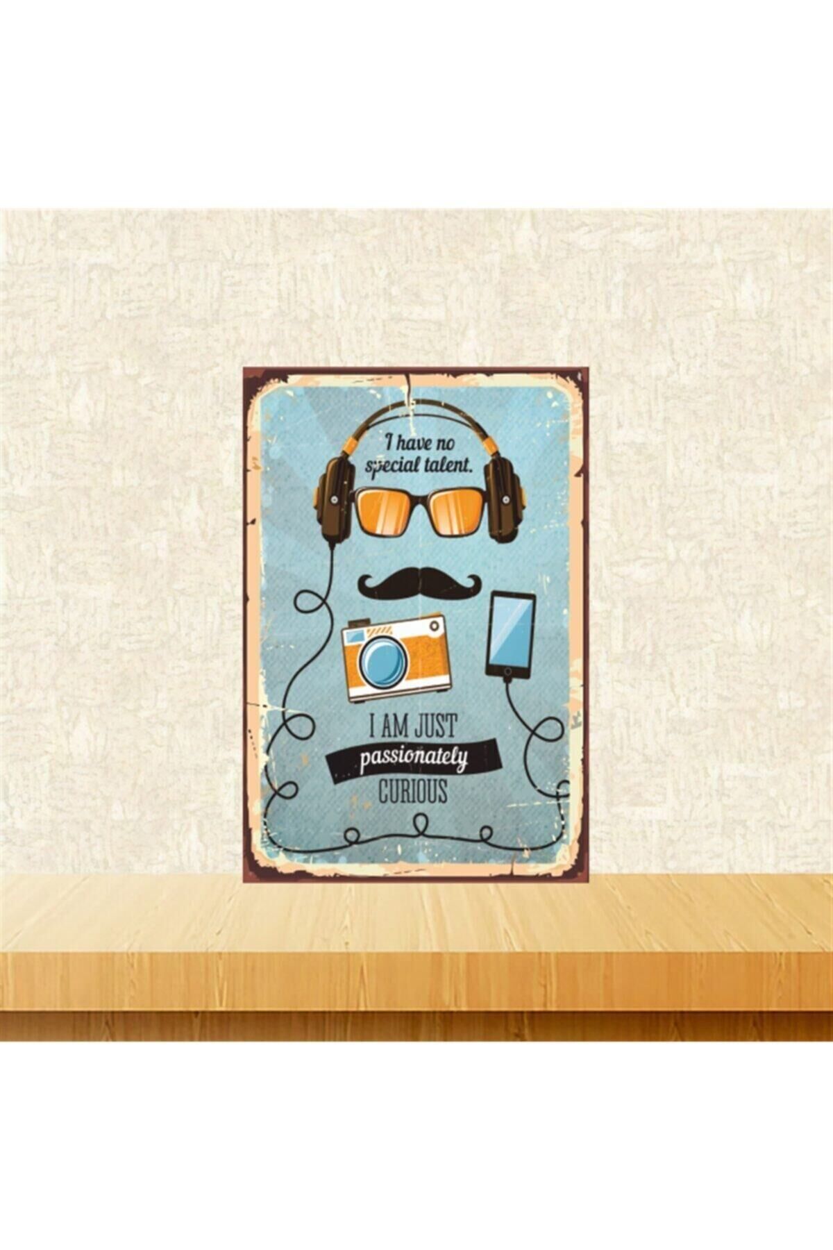 I Have No Special Talent 20-30 Cm Retro Ahşap Tablo Tkfx3420
