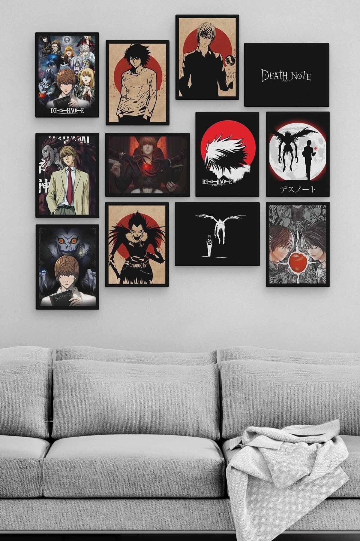 Death Note 12 Parça Ahşap Mdf Tablo Zlltb203