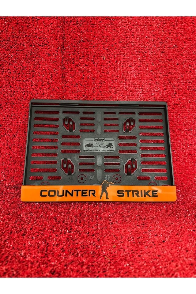 Lüx Pleksi Counter Strıke Logolu Motorsiklet Plakalık