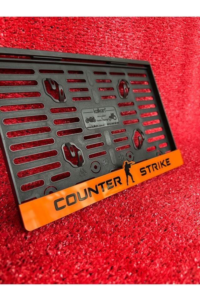 Lüx Pleksi Counter Strıke Logolu Motorsiklet Plakalık