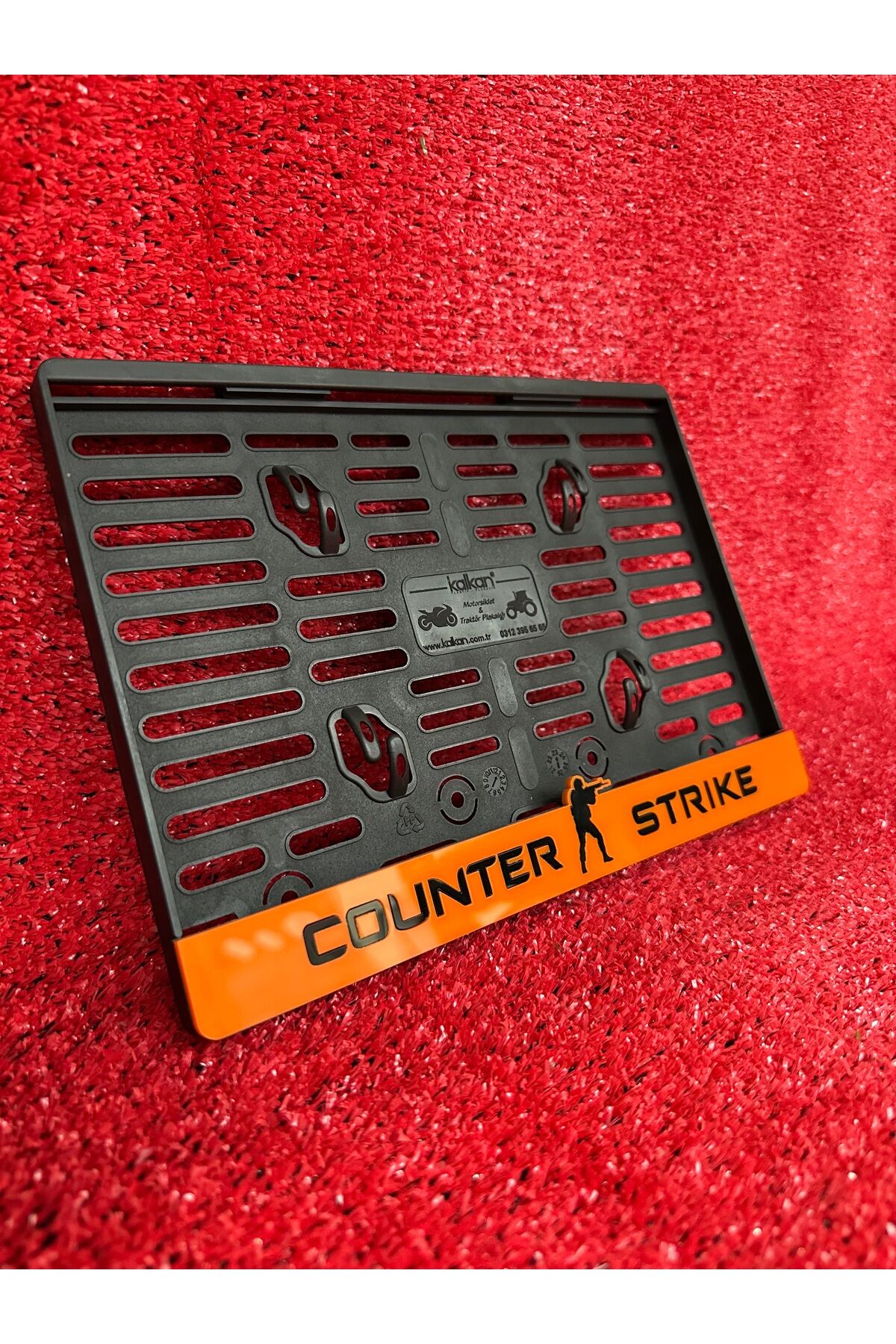 Lüx Pleksi Counter Strıke Logolu Motorsiklet Plakalık