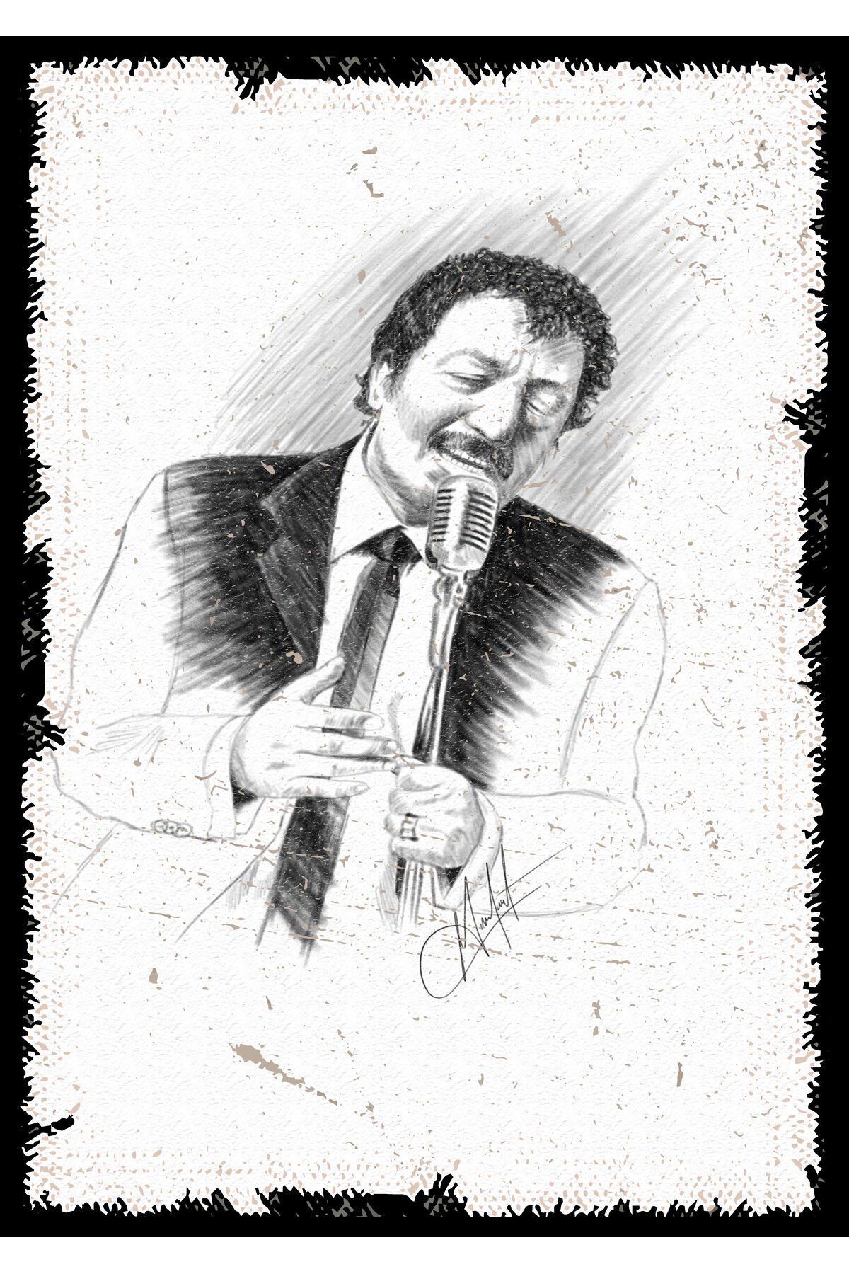 Müslüm Gürses Tasarımlı Ahşap Poster