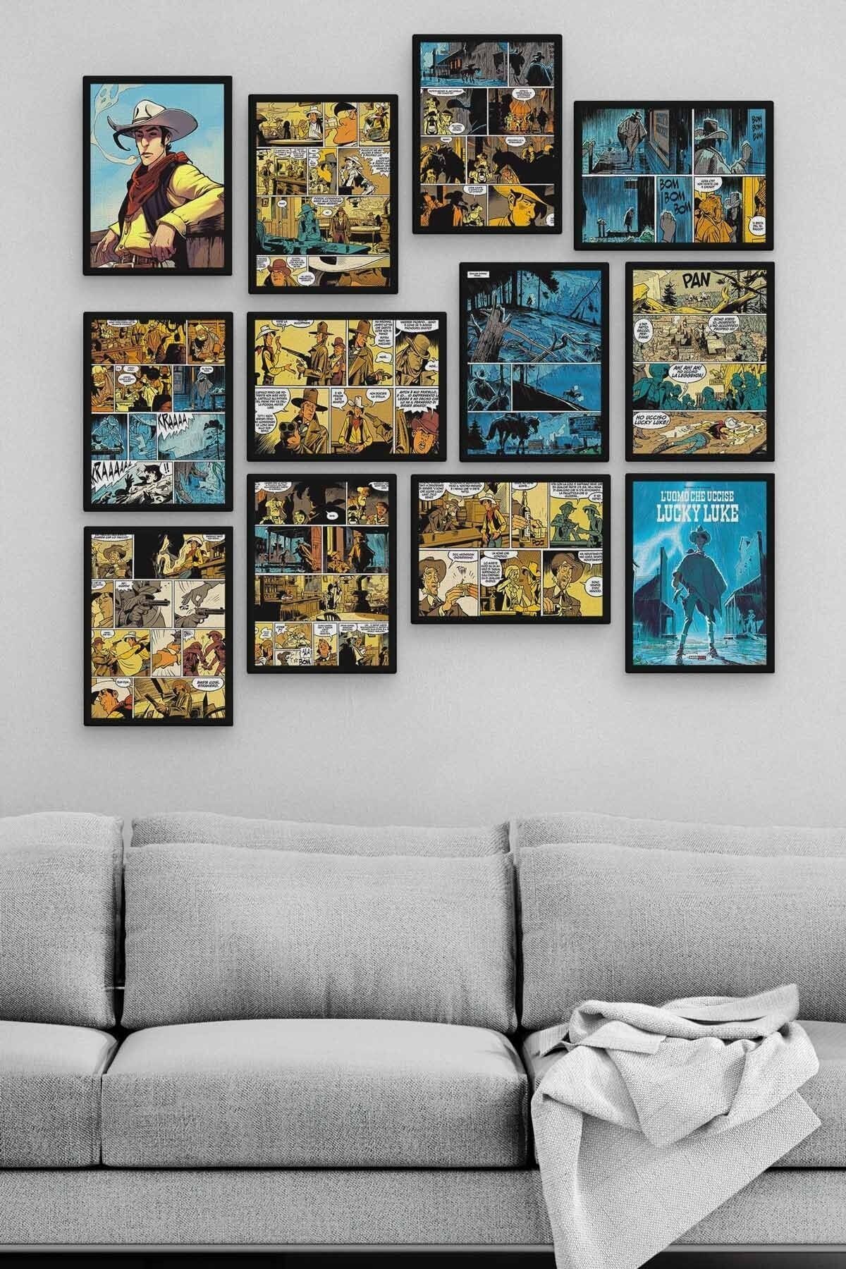 Red Kit 12 Parça Ahşap Mdf Tablo Zlltb336