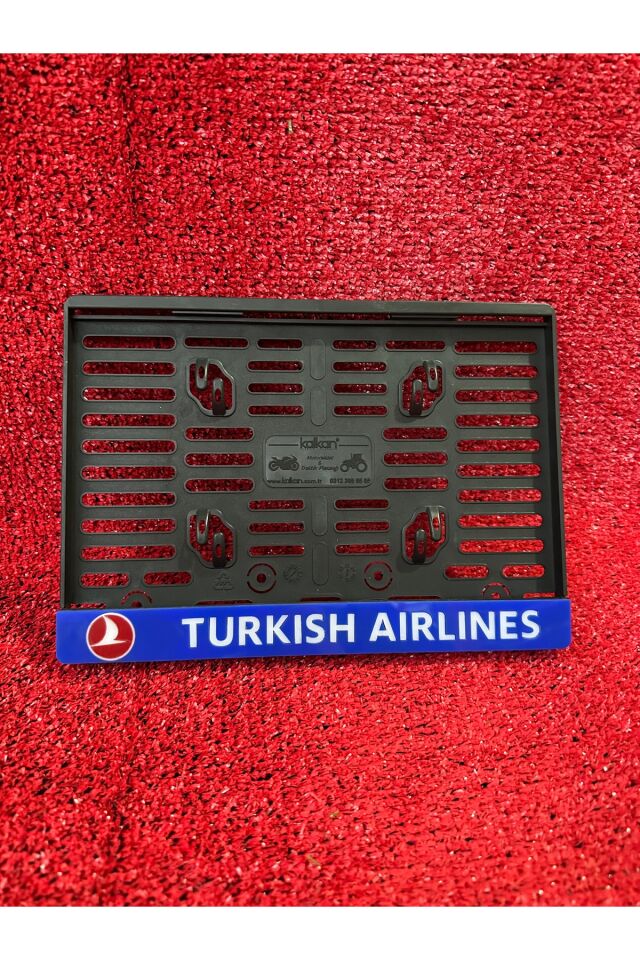 Lüx Pleksi Turkısh Aırlınes Logolu Motorsiklet Plakalık Uyumlu