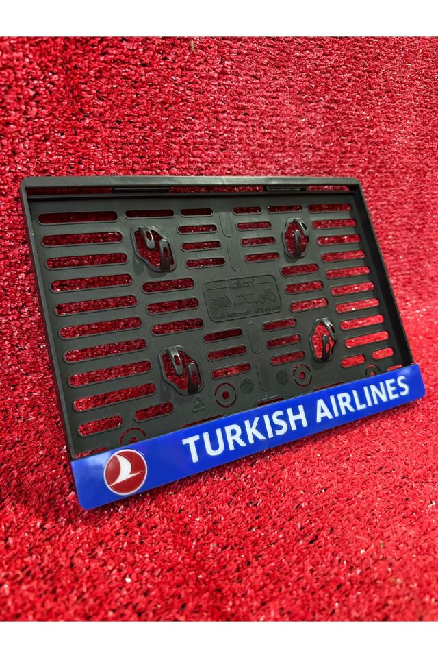 Lüx Pleksi Turkısh Aırlınes Logolu Motorsiklet Plakalık Uyumlu