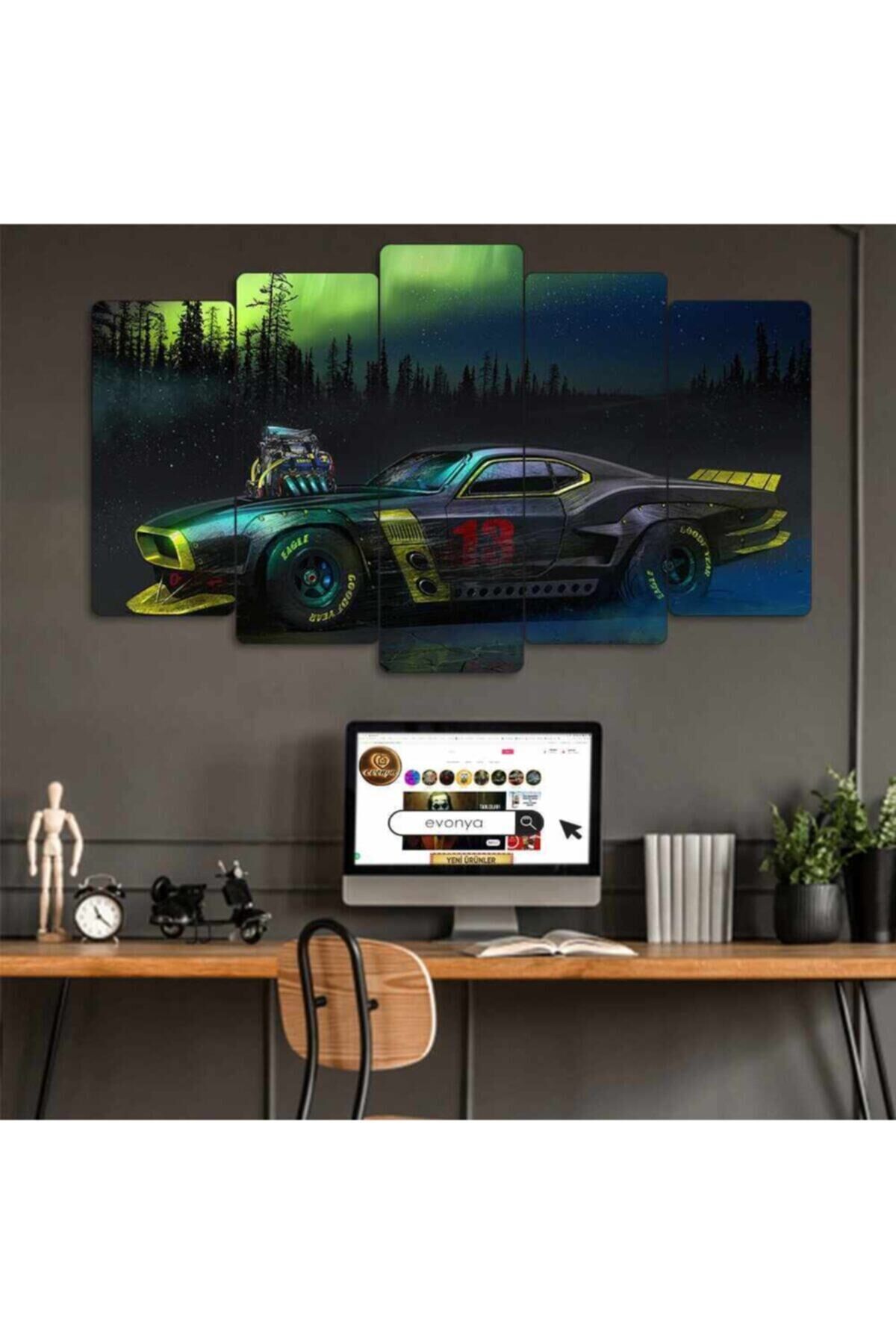 Ferrari - 5 Parçalı Tablo