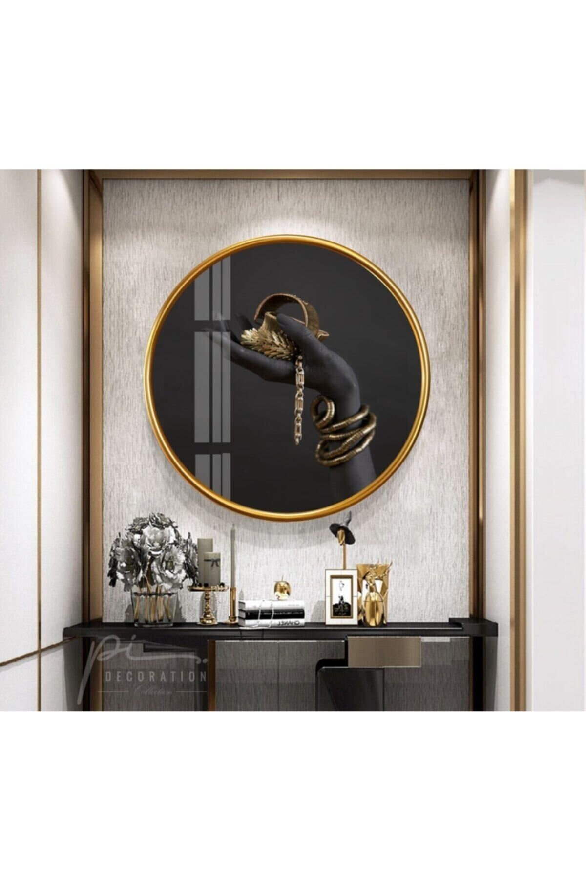 Renkli Saksılar 3 Parça Mdf Tablo 2