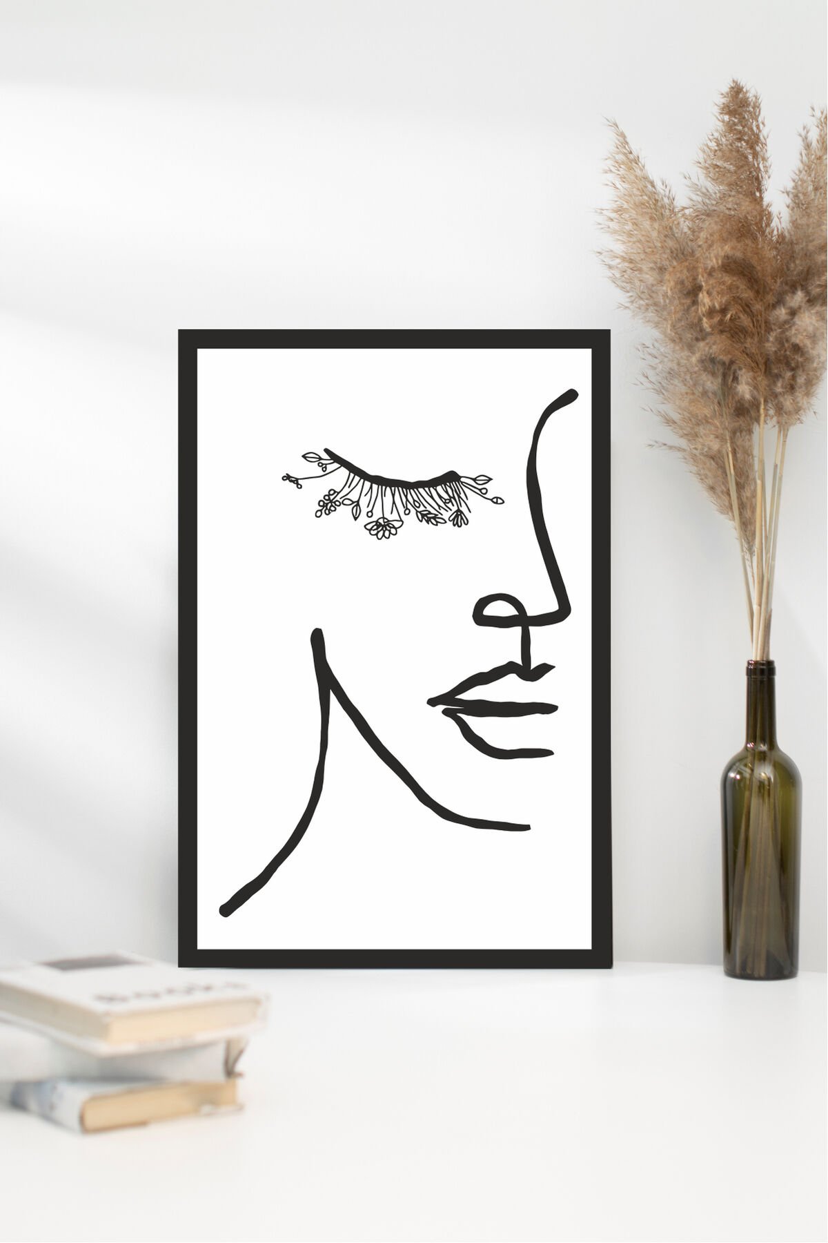 Home Yazılı Ahşap Mdf Çerçeve Görünümlü Mdf Tablo