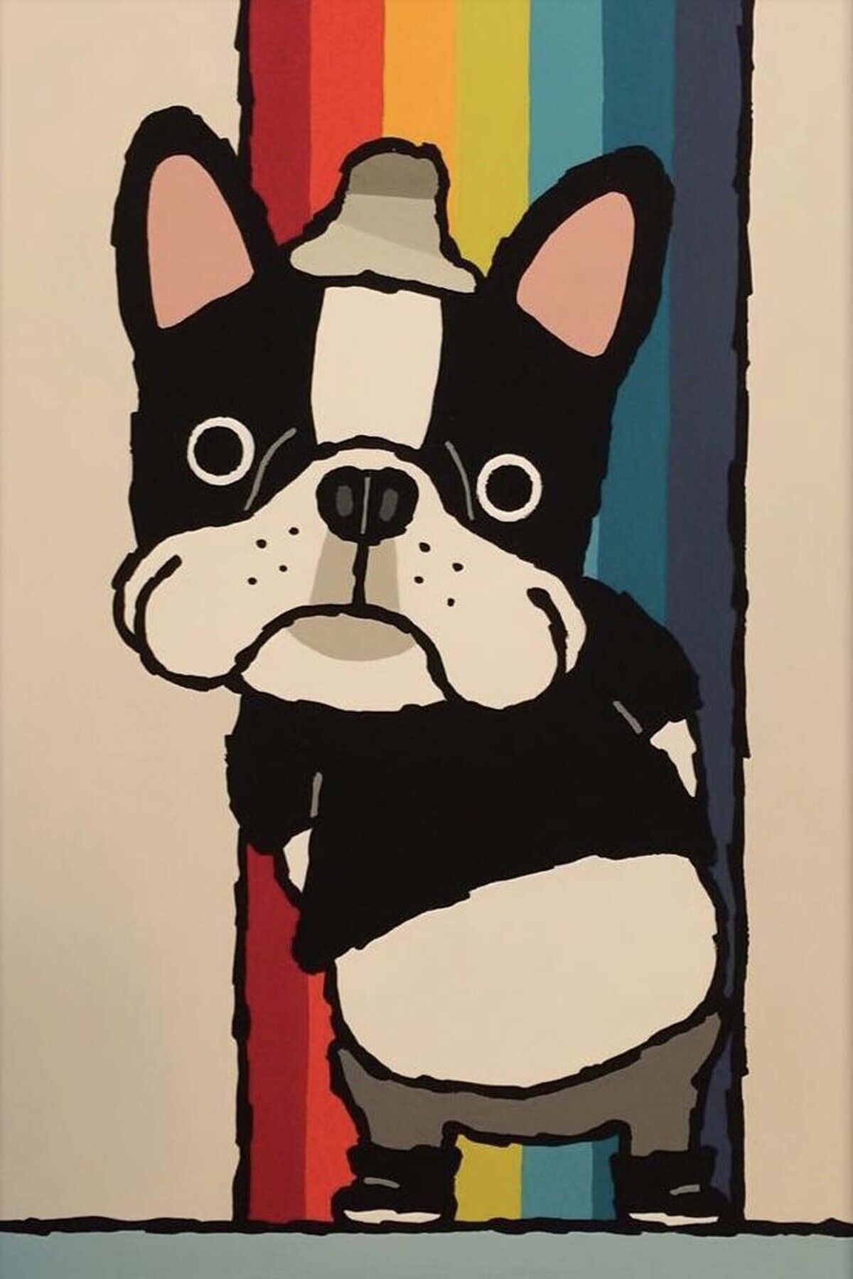 Köpek Tasarımlı Ahşap Poster