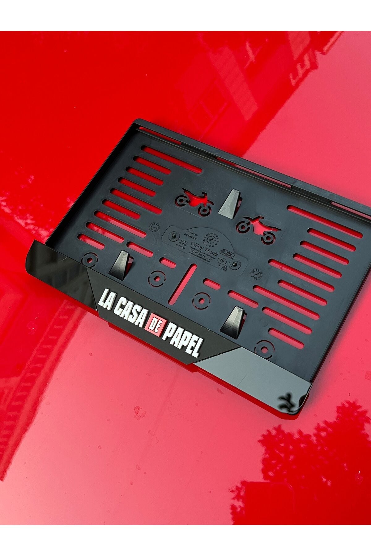 Lacasa de Motorsiklet Plakalık Mat Model