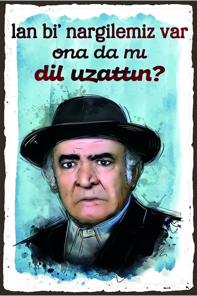 Hbb Türk Sineması Yeşilçam Ahşap Tablo/poster