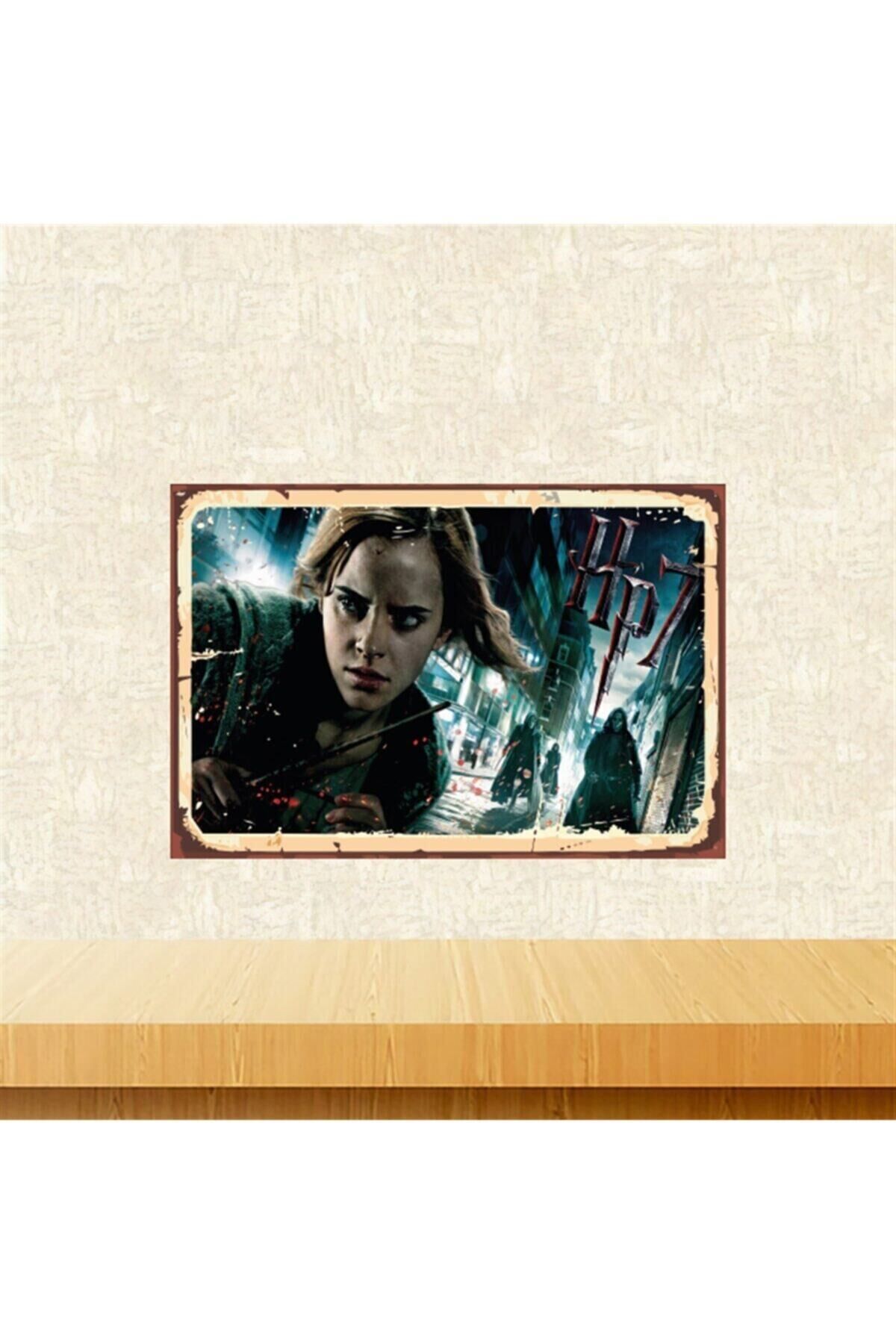 Hermione Granger Hp7 20-30 Cm Retro Ahşap Tablo Tkfx5596