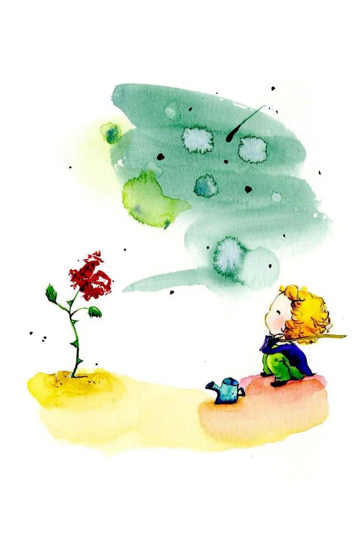 Küçük Prens Tasarımlı Ahşap Poster